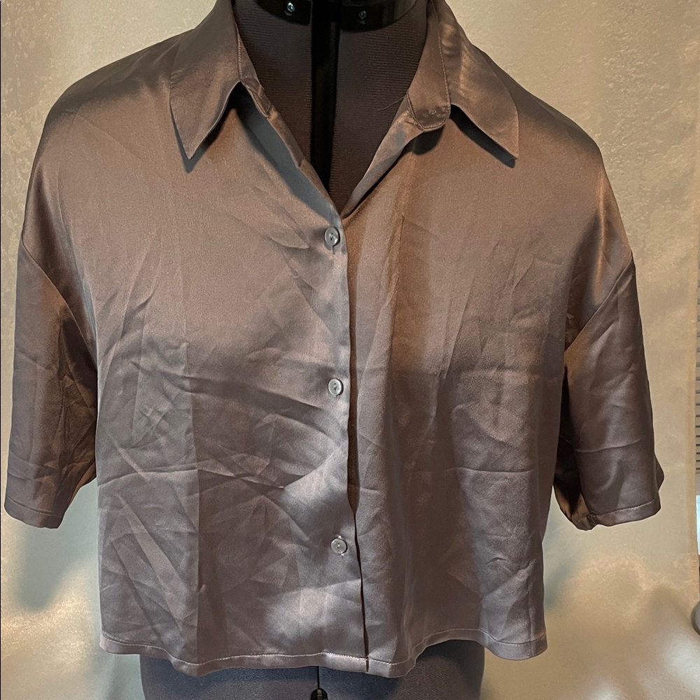 Abercrombie & Fitch Satin Button Down